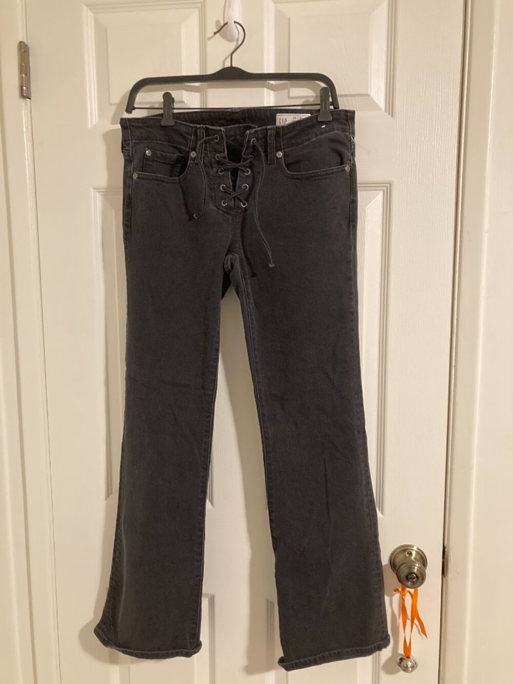 90s Front Tie lace up jeans